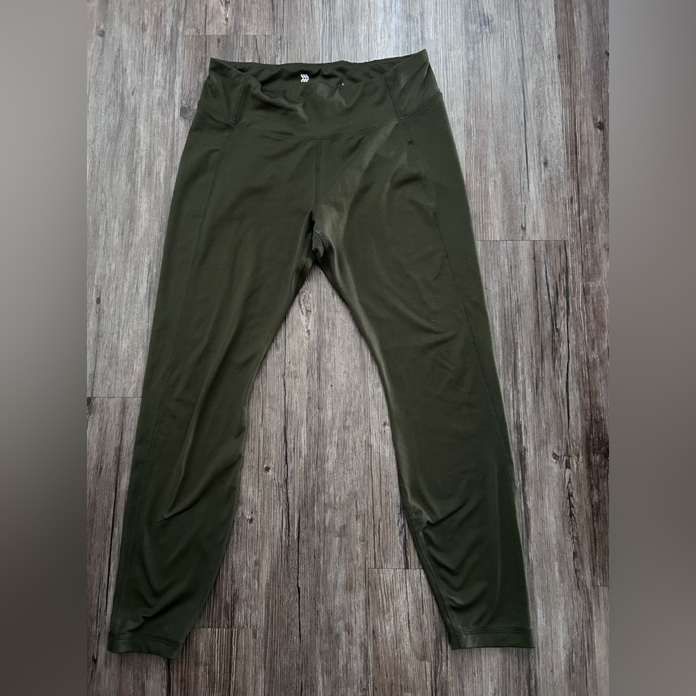 All in Motion- dark green workout leggings